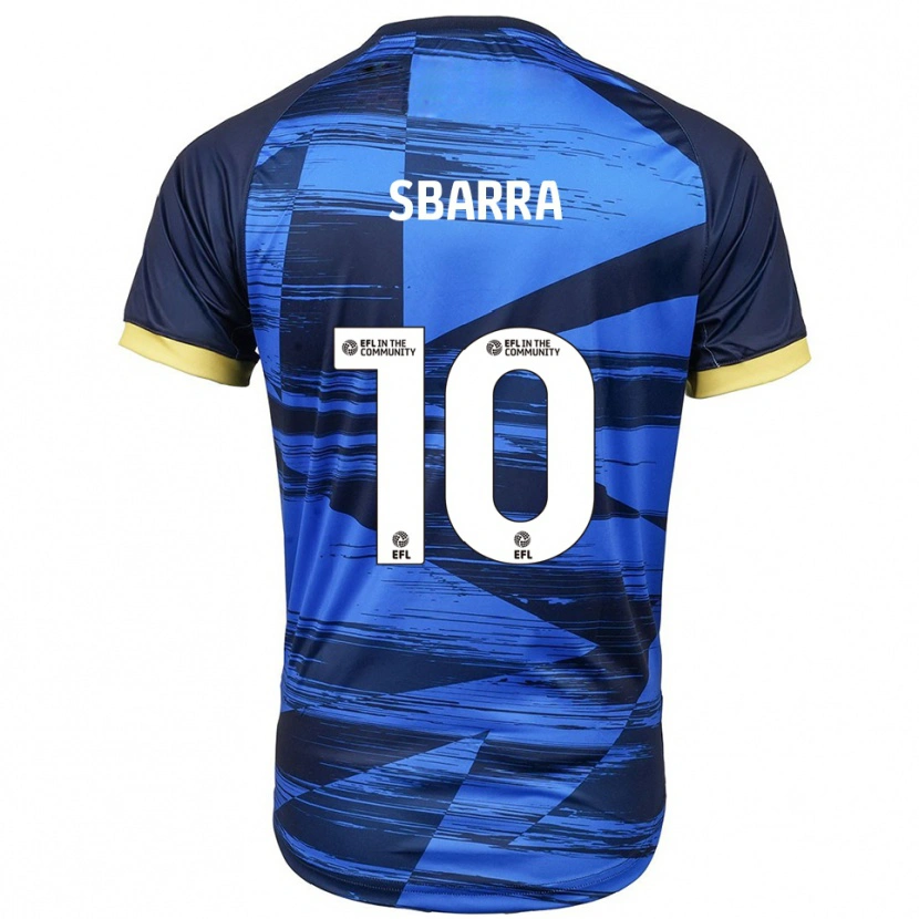 Danxen Kvinnor Joe Sbarra #10 Blå Marin Bortatröja Matchtröjor 2025/26 Tröjor T-Tröja