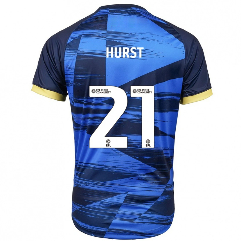 Danxen Kvinnor Kyle Hurst #21 Blå Marin Bortatröja Matchtröjor 2025/26 Tröjor T-Tröja