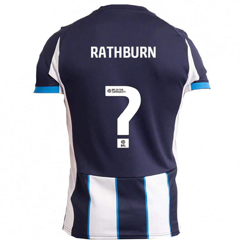 Danxen Kvinnor Levi Rathburn #0 Vit Marin Bortatröja Matchtröjor 2025/26 Tröjor T-Tröja