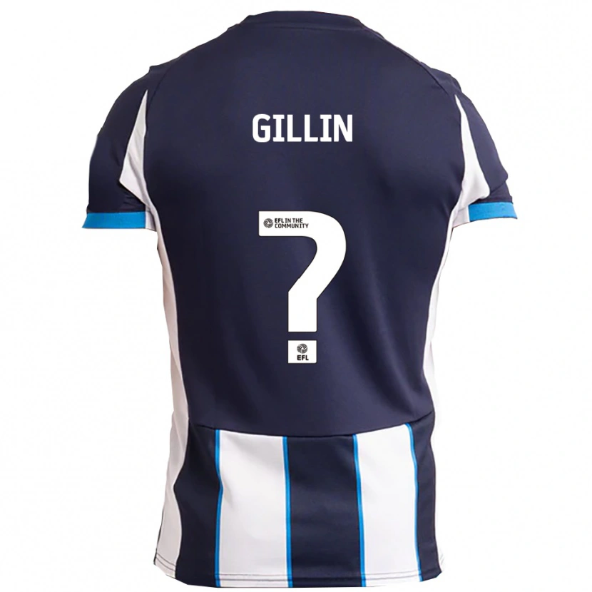 Danxen Kvinnor Jessica Gillin #0 Vit Marin Bortatröja Matchtröjor 2025/26 Tröjor T-Tröja