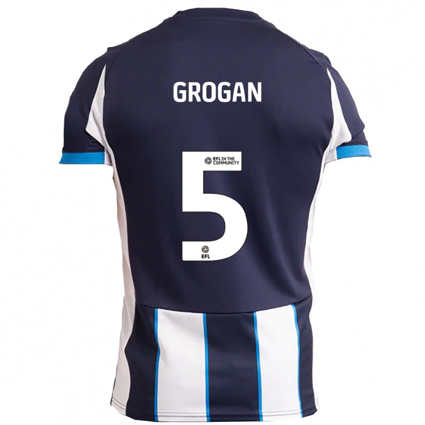Danxen Kvinnor Christy Grogan #5 Vit Marin Bortatröja Matchtröjor 2025/26 Tröjor T-Tröja