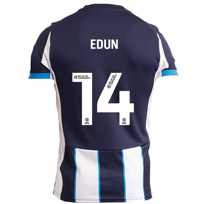 Danxen Kvinnor Tayo Edun #14 Vit Marin Bortatröja Matchtröjor 2025/26 Tröjor T-Tröja