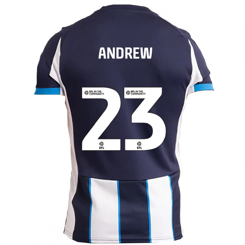 Danxen Kvinnor Danny Andrew #23 Vit Marin Bortatröja Matchtröjor 2025/26 Tröjor T-Tröja