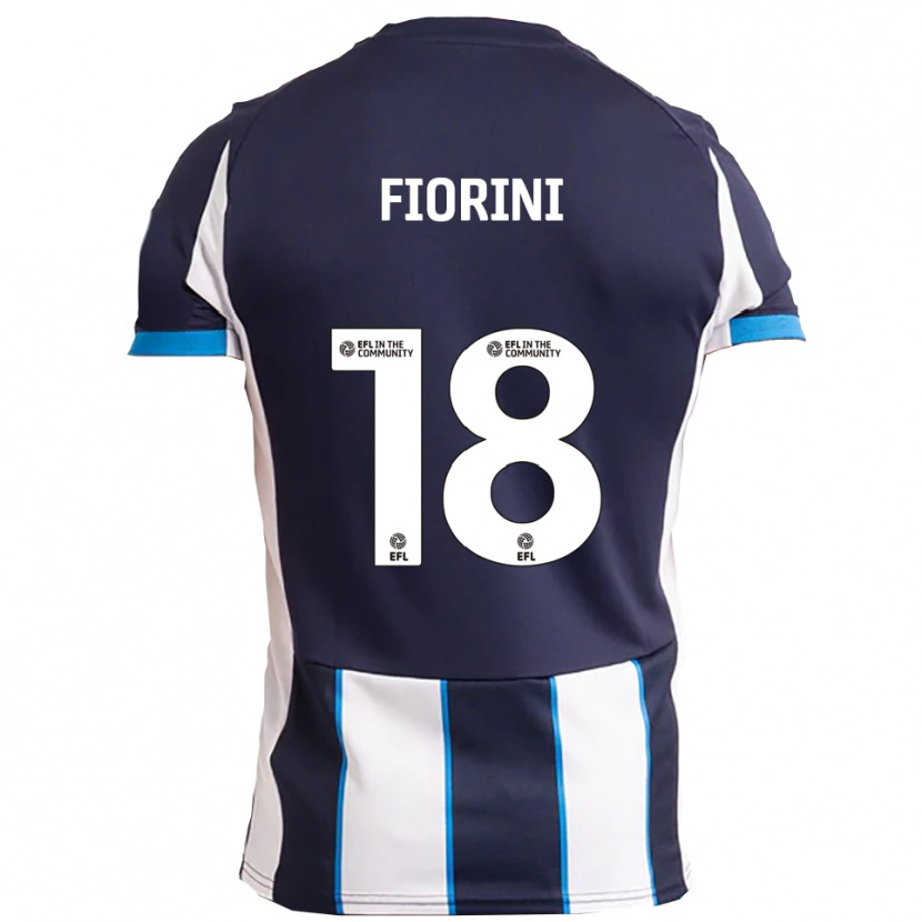 Danxen Kvinnor Lewis Fiorini #18 Vit Marin Bortatröja Matchtröjor 2025/26 Tröjor T-Tröja