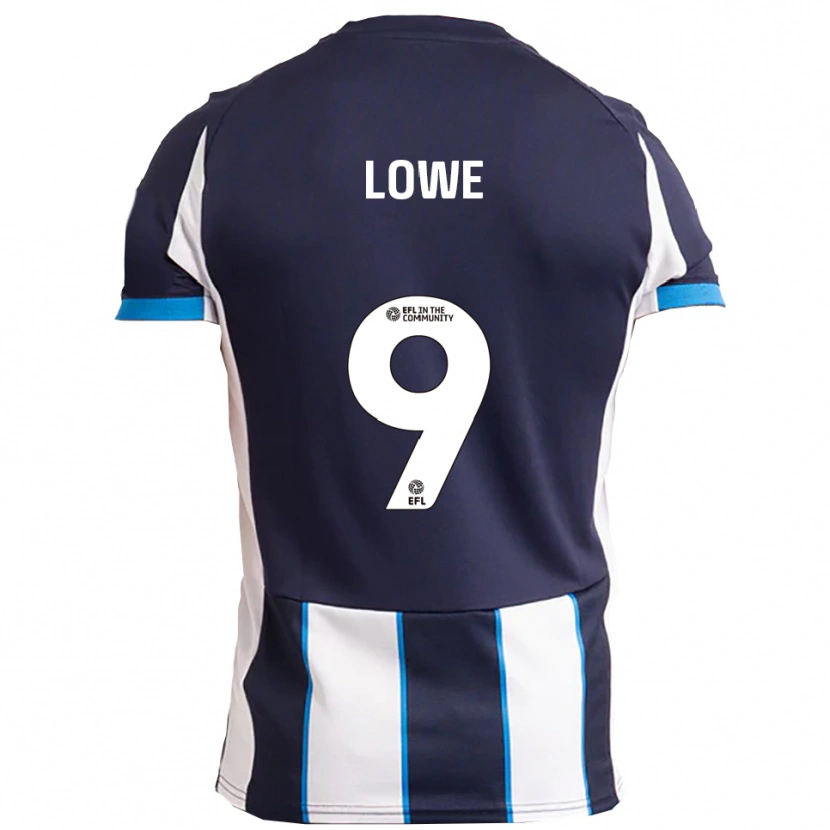 Danxen Kvinnor Nathan Lowe #9 Vit Marin Bortatröja Matchtröjor 2025/26 Tröjor T-Tröja
