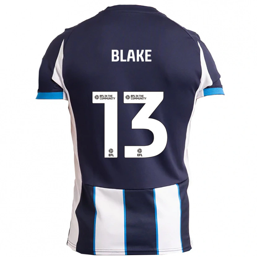 Danxen Kvinnor Billy Blake #13 Vit Marin Bortatröja Matchtröjor 2025/26 Tröjor T-Tröja