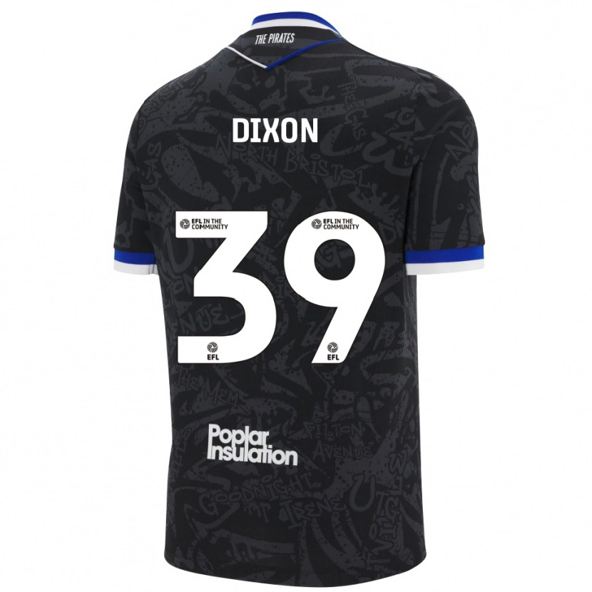 Danxen Kvinnor Quincy Dixon #39 Svart Vit Bortatröja Matchtröjor 2025/26 Tröjor T-Tröja
