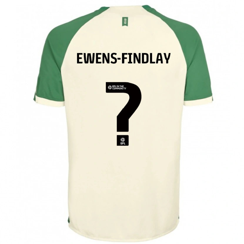 Danxen Kvinnor Ty Ewens-Findlay #0 Off-White Grön Bortatröja Matchtröjor 2025/26 Tröjor T-Tröja