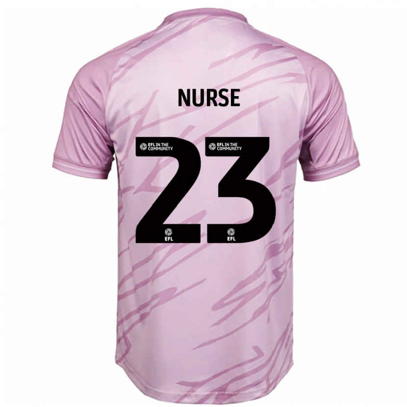 Danxen Kvinnor George Nurse #23 Rosa Svart Bortatröja Matchtröjor 2025/26 Tröjor T-Tröja