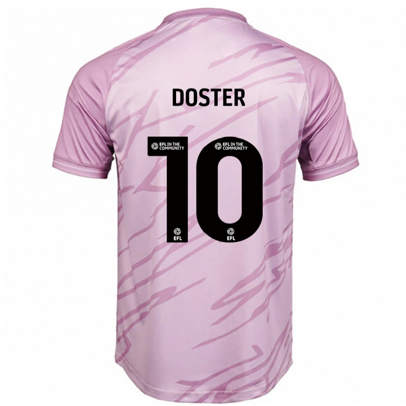 Danxen Kvinnor Katie Doster #10 Rosa Svart Bortatröja Matchtröjor 2025/26 Tröjor T-Tröja