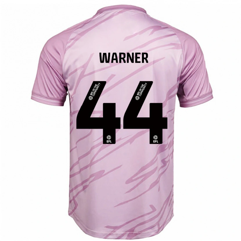 Danxen Kvinnor James Warner #44 Rosa Svart Bortatröja Matchtröjor 2025/26 Tröjor T-Tröja