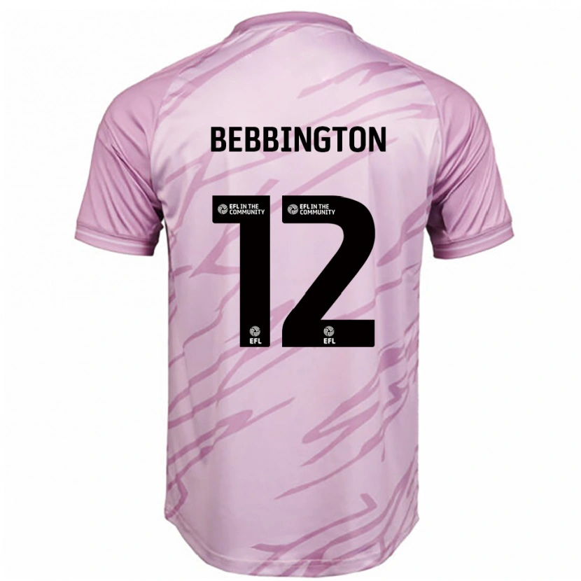 Danxen Kvinnor Kimberley Bebbington #12 Rosa Svart Bortatröja Matchtröjor 2025/26 Tröjor T-Tröja
