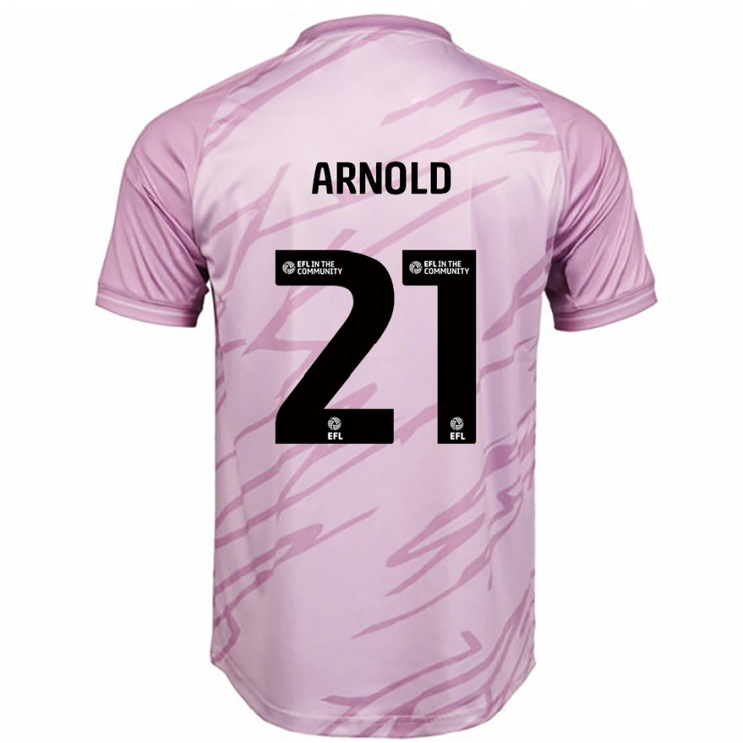 Danxen Kvinnor Hetty Arnold #21 Rosa Svart Bortatröja Matchtröjor 2025/26 Tröjor T-Tröja