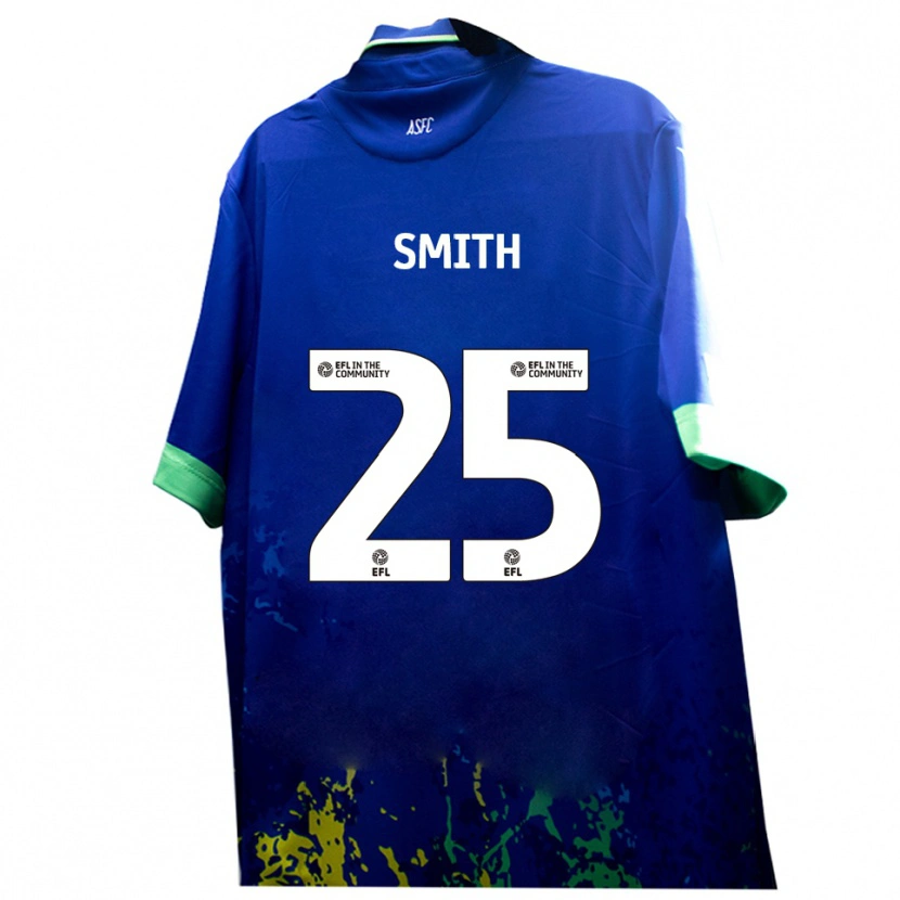 Danxen Kvinnor Josh Smith #25 Blått Gult Bortatröja Matchtröjor 2025/26 Tröjor T-Tröja