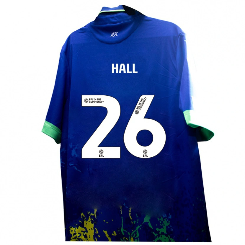 Danxen Kvinnor Charlie Hall #26 Blått Gult Bortatröja Matchtröjor 2025/26 Tröjor T-Tröja