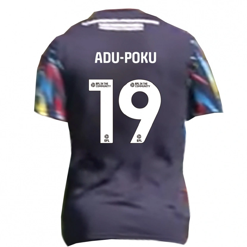 Danxen Kvinnor Michael Adu-Poku #19 Marin Gul Röd Bortatröja Matchtröjor 2025/26 Tröjor T-Tröja