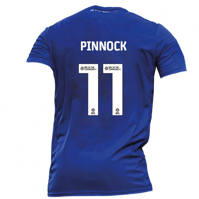 Danxen Kvinnor Mitch Pinnock #11 Blå Vit Bortatröja Matchtröjor 2025/26 Tröjor T-Tröja