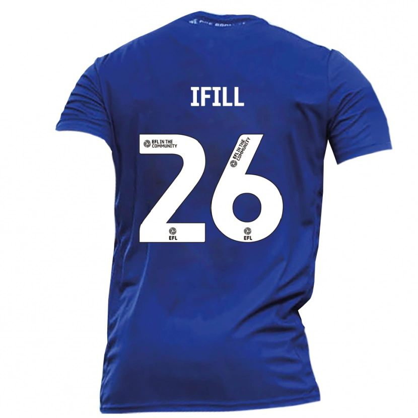 Danxen Kvinnor Marcus Ifill #26 Blå Vit Bortatröja Matchtröjor 2025/26 Tröjor T-Tröja