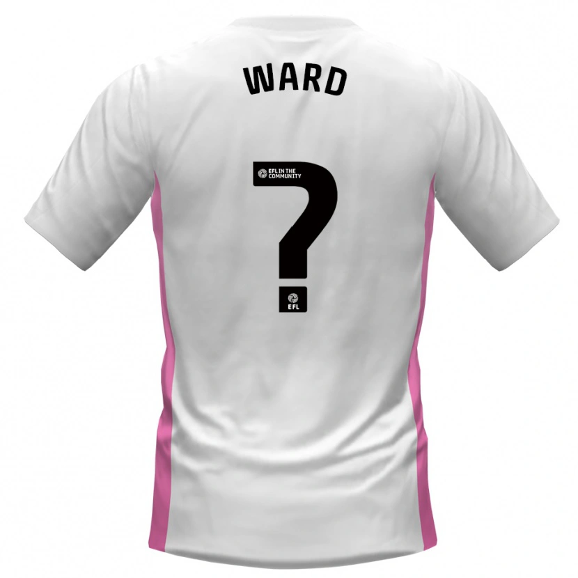 Danxen Kvinnor Louie Ward #0 Vit Röd Bortatröja Matchtröjor 2025/26 Tröjor T-Tröja