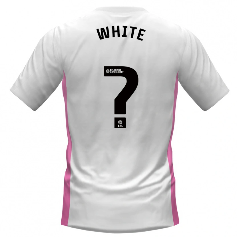 Danxen Kvinnor Bobbie White #0 Vit Röd Bortatröja Matchtröjor 2025/26 Tröjor T-Tröja