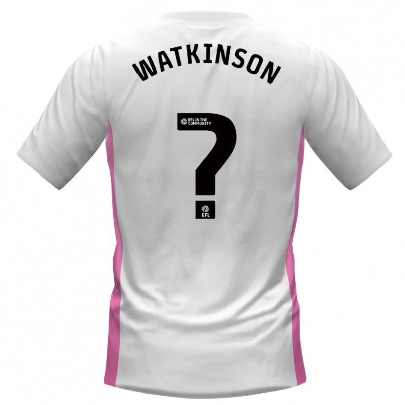 Danxen Kvinnor Maddie Watkinson #0 Vit Röd Bortatröja Matchtröjor 2025/26 Tröjor T-Tröja