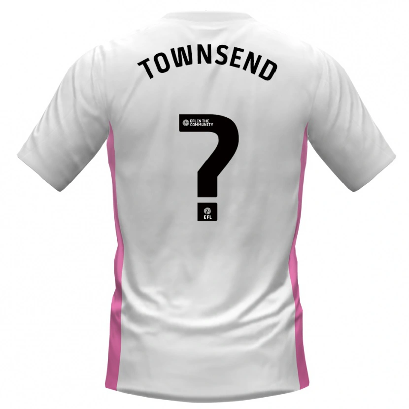 Danxen Kvinnor Kadi Townsend #0 Vit Röd Bortatröja Matchtröjor 2025/26 Tröjor T-Tröja