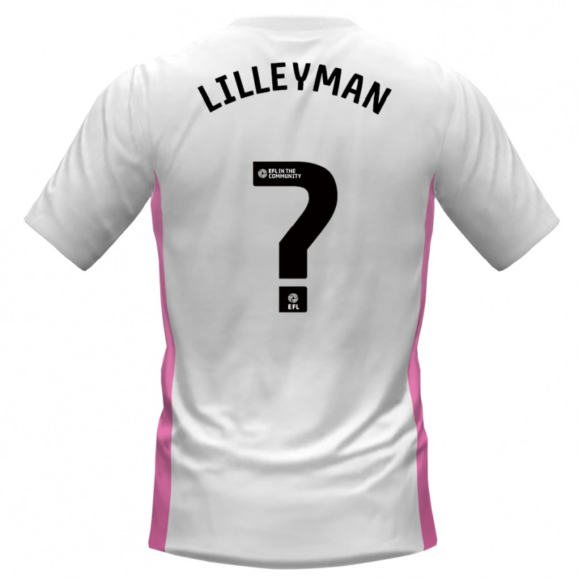 Danxen Kvinnor Rebecca Lilleyman #0 Vit Röd Bortatröja Matchtröjor 2025/26 Tröjor T-Tröja