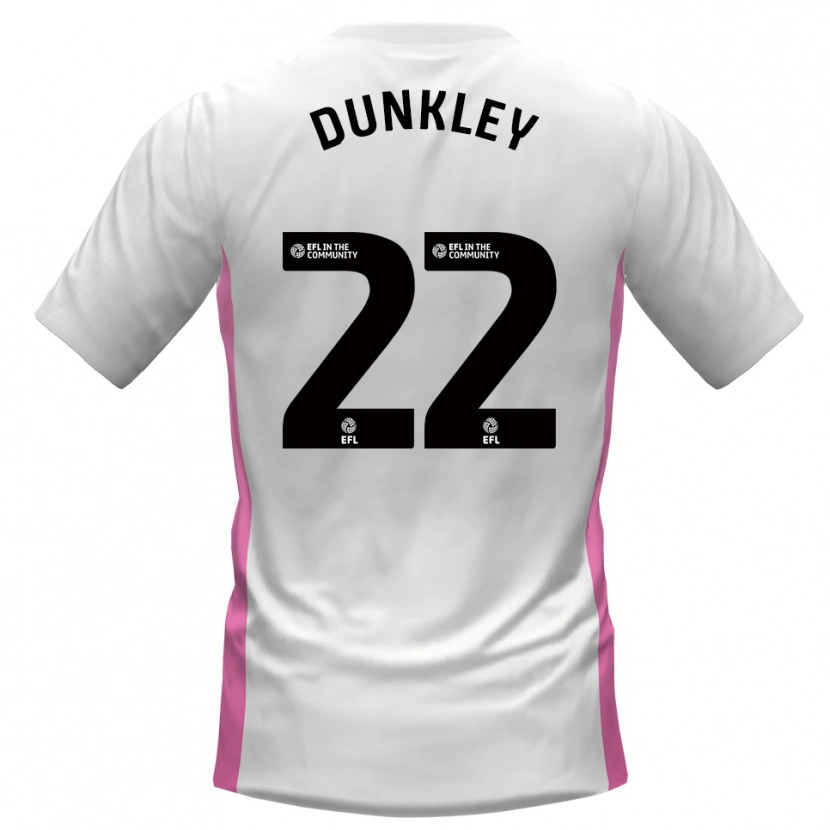 Danxen Kvinnor Chey Dunkley #22 Vit Röd Bortatröja Matchtröjor 2025/26 Tröjor T-Tröja