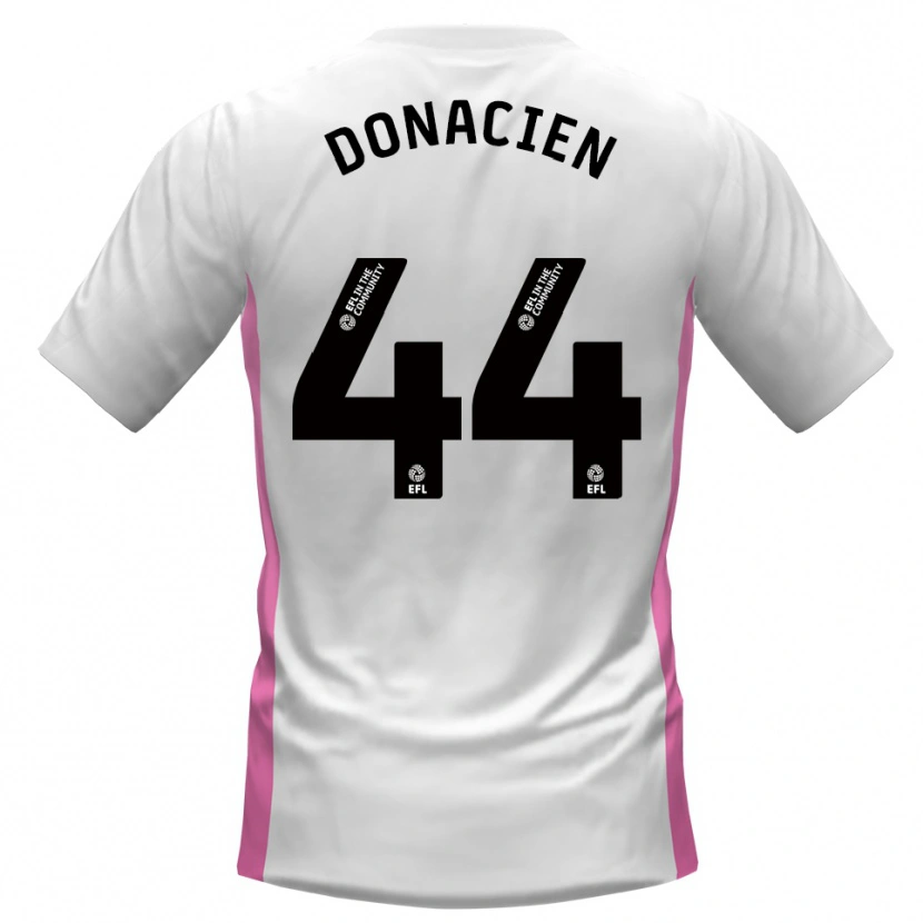 Danxen Kvinnor Janoi Donacien #44 Vit Röd Bortatröja Matchtröjor 2025/26 Tröjor T-Tröja