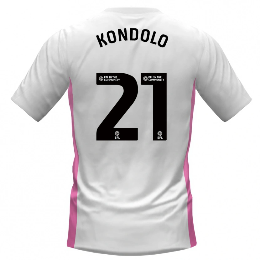 Danxen Kvinnor Christovie Kondolo #21 Vit Röd Bortatröja Matchtröjor 2025/26 Tröjor T-Tröja