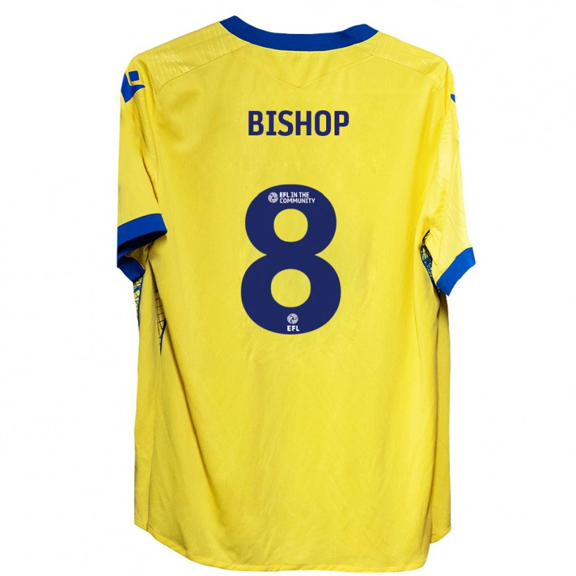 Danxen Kvinnor Teddy Bishop #8 Gul Blå Bortatröja Matchtröjor 2025/26 Tröjor T-Tröja
