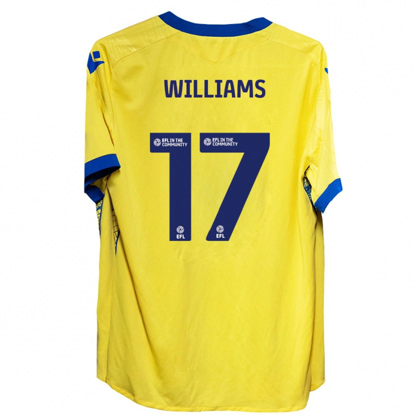Danxen Kvinnor Jaden Williams #17 Gul Blå Bortatröja Matchtröjor 2025/26 Tröjor T-Tröja