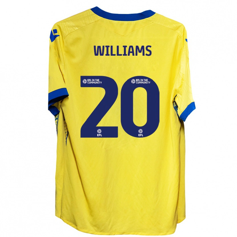 Danxen Kvinnor Billie-Jo Williams #20 Gul Blå Bortatröja Matchtröjor 2025/26 Tröjor T-Tröja