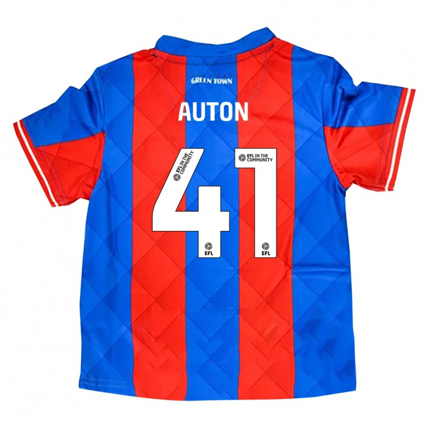 Danxen Kvinnor Sebastian Auton #41 Blå Röd Vit Bortatröja Matchtröjor 2025/26 Tröjor T-Tröja