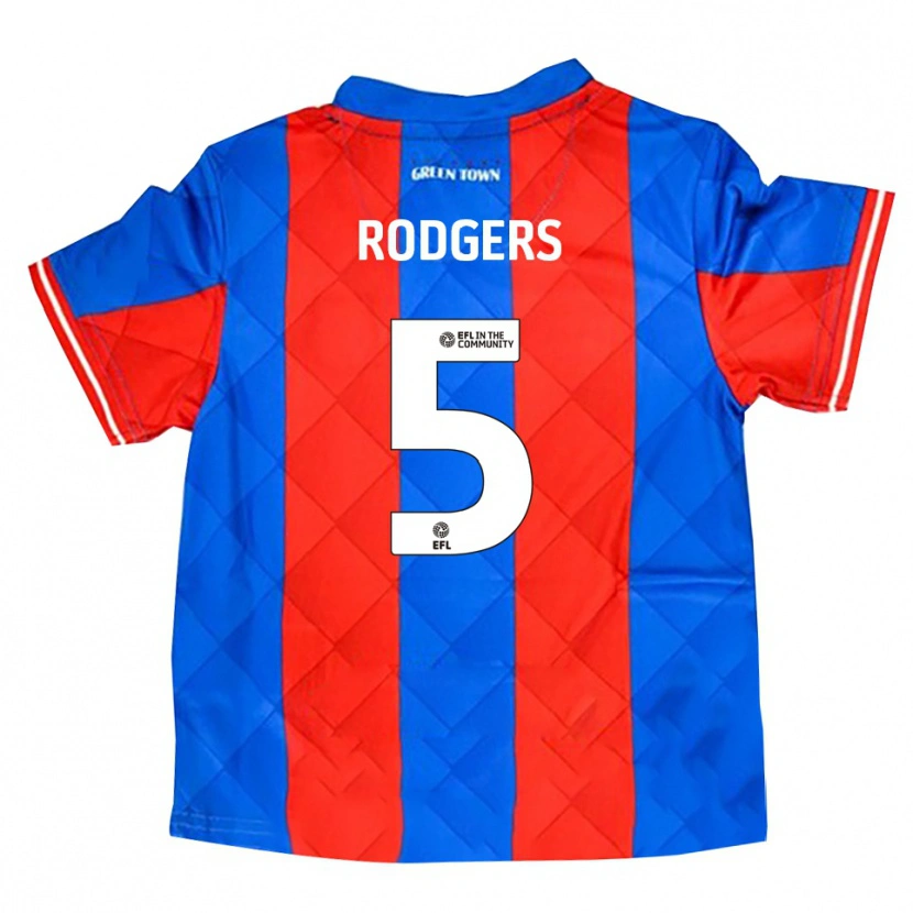 Danxen Kvinnor Harvey Rodgers #5 Blå Röd Vit Bortatröja Matchtröjor 2025/26 Tröjor T-Tröja