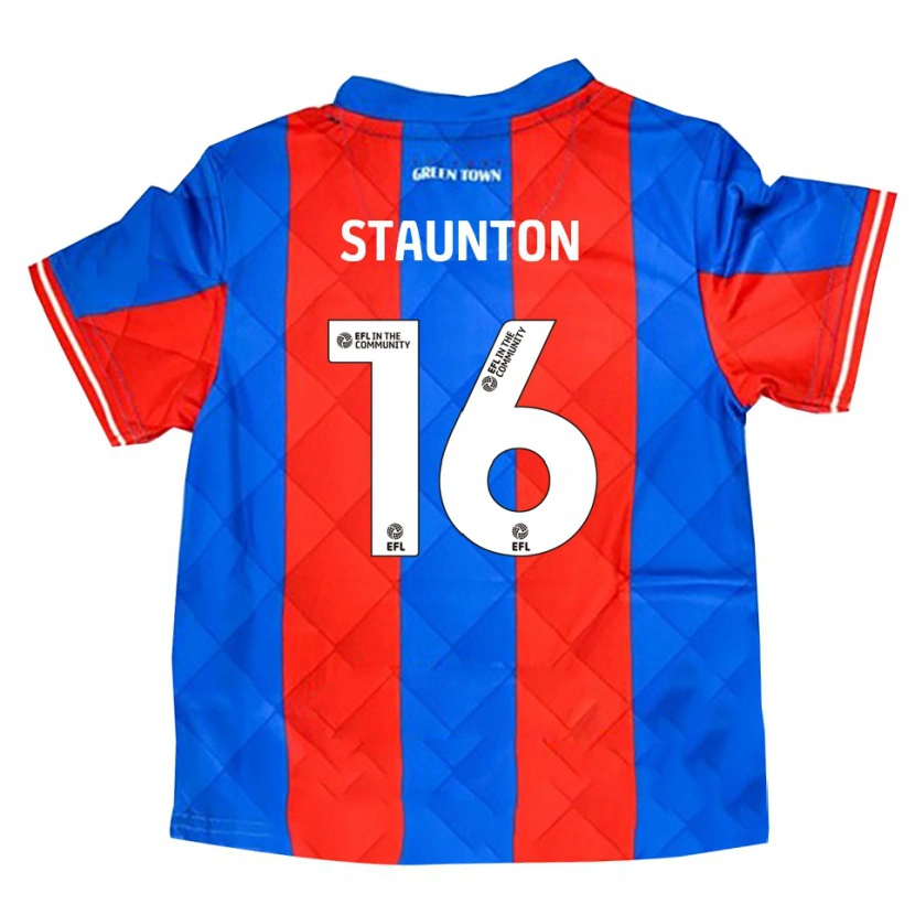 Danxen Kvinnor Reece Staunton #16 Blå Röd Vit Bortatröja Matchtröjor 2025/26 Tröjor T-Tröja