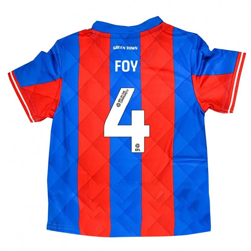Danxen Kvinnor Alfie Foy #4 Blå Röd Vit Bortatröja Matchtröjor 2025/26 Tröjor T-Tröja