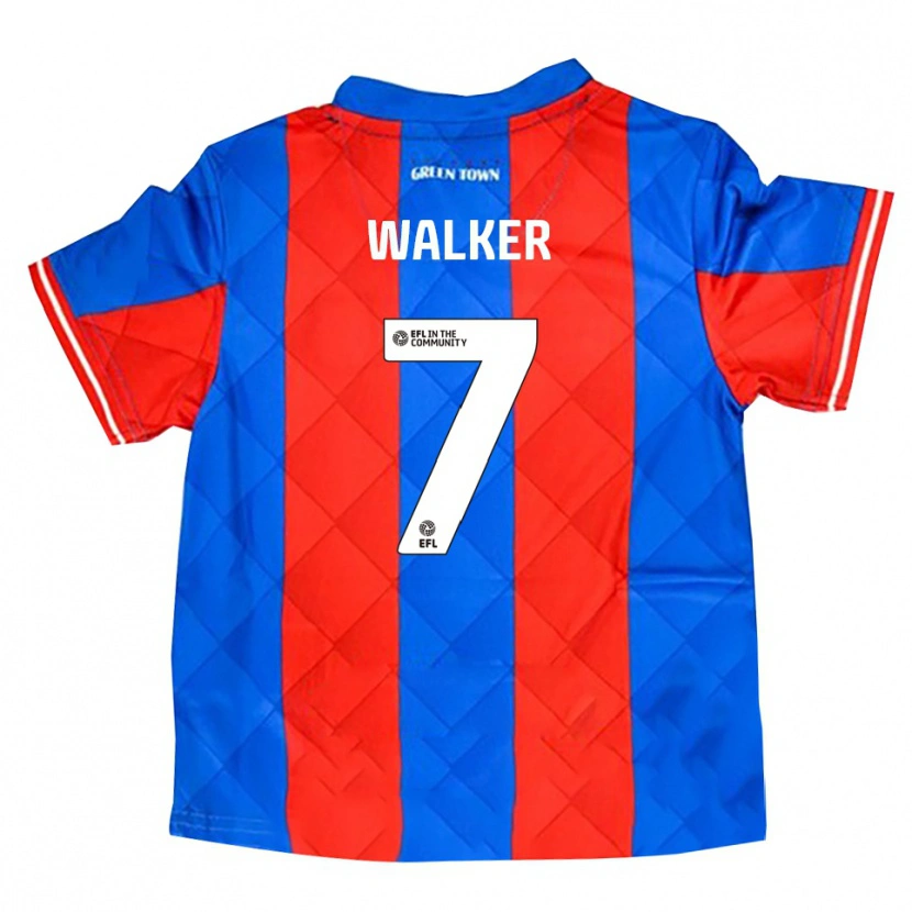 Danxen Kvinnor Jamie Walker #7 Blå Röd Vit Bortatröja Matchtröjor 2025/26 Tröjor T-Tröja