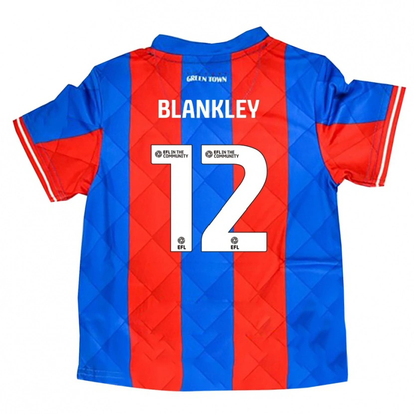 Danxen Kvinnor Jaxon Blankley #12 Blå Röd Vit Bortatröja Matchtröjor 2025/26 Tröjor T-Tröja