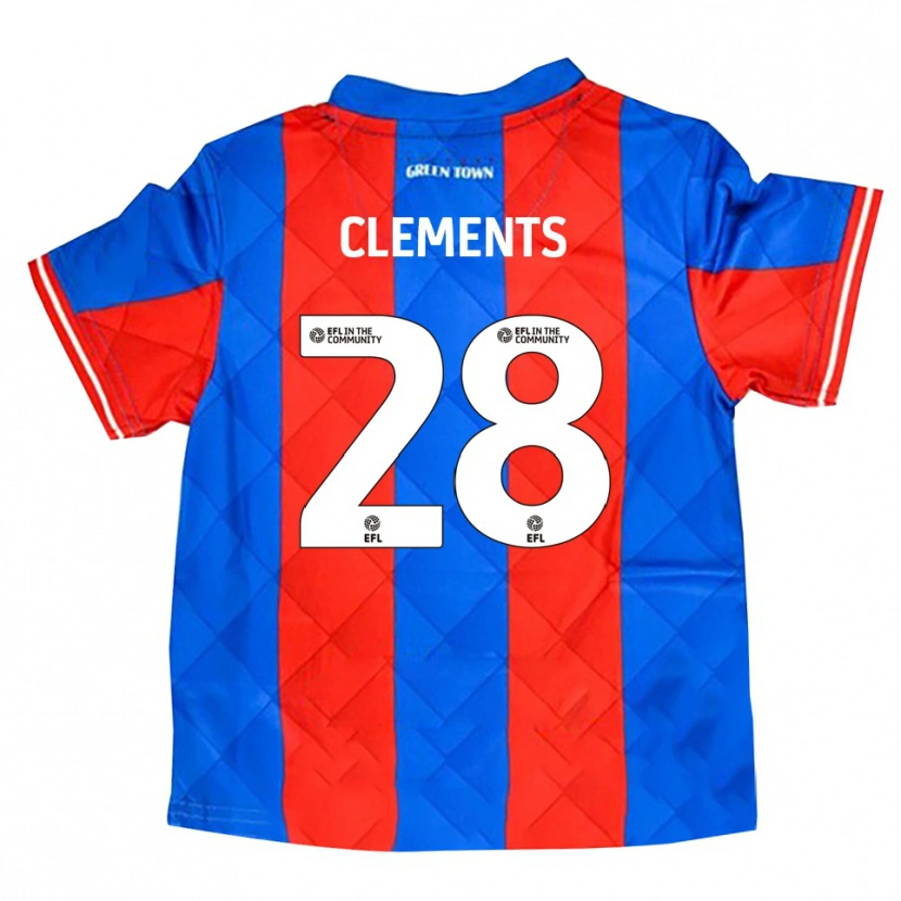 Danxen Kvinnor Charlie Clements #28 Blå Röd Vit Bortatröja Matchtröjor 2025/26 Tröjor T-Tröja