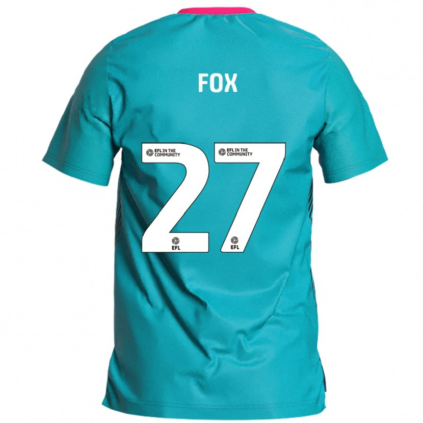 Danxen Kvinnor Ben Fox #27 Himmelsblå Rosa Bortatröja Matchtröjor 2025/26 Tröjor T-Tröja