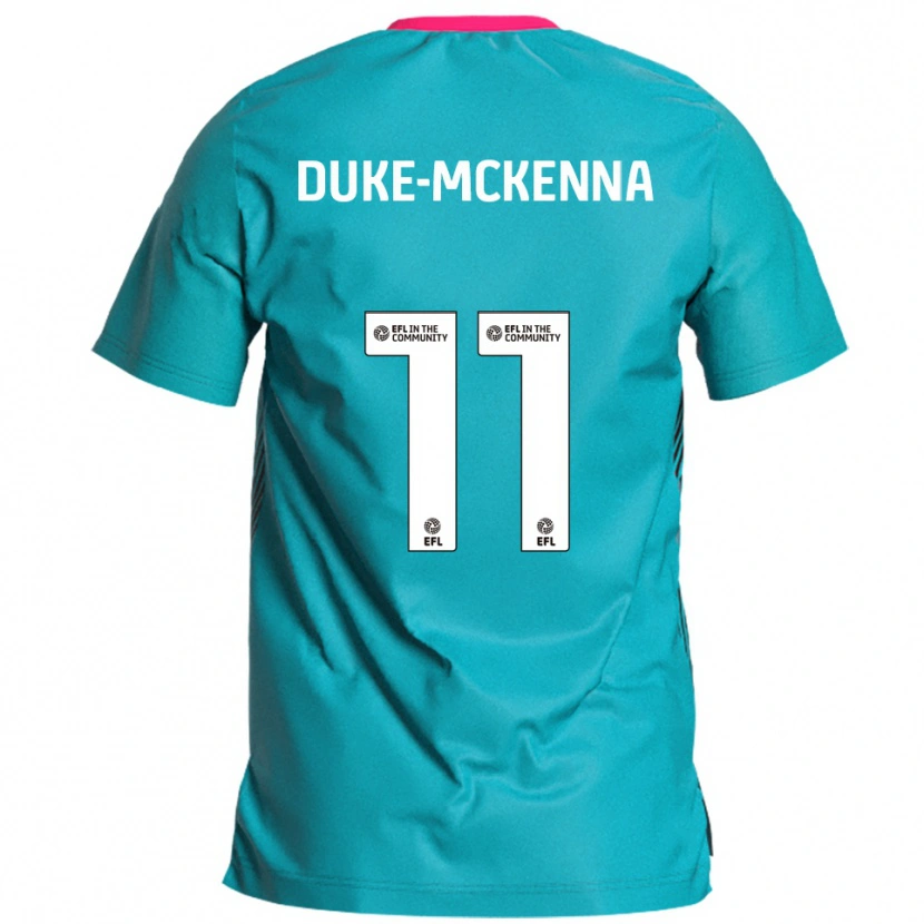 Danxen Kvinnor Stephen Duke-Mckenna #11 Himmelsblå Rosa Bortatröja Matchtröjor 2025/26 Tröjor T-Tröja