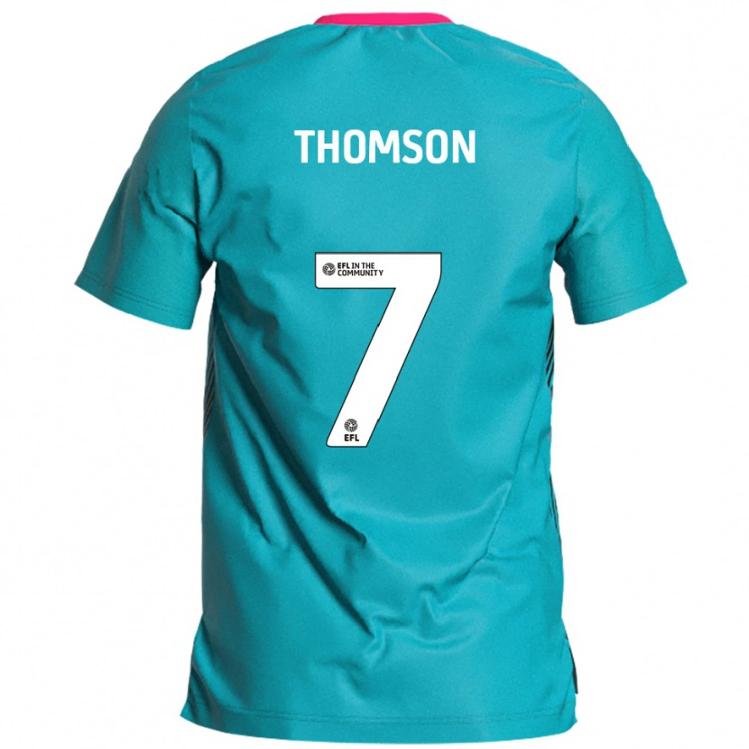 Danxen Kvinnor George Thomson #7 Himmelsblå Rosa Bortatröja Matchtröjor 2025/26 Tröjor T-Tröja