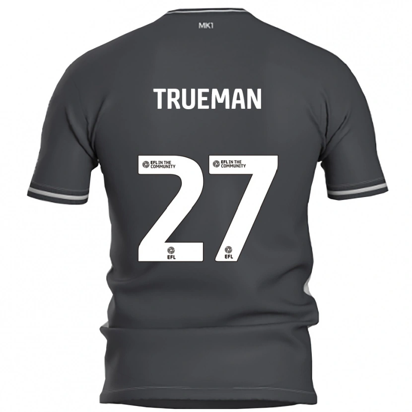Danxen Kvinnor Connal Trueman #27 Grå Silver Bortatröja Matchtröjor 2025/26 Tröjor T-Tröja