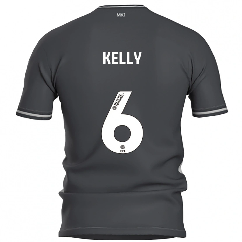 Danxen Kvinnor Liam Kelly #6 Grå Silver Bortatröja Matchtröjor 2025/26 Tröjor T-Tröja