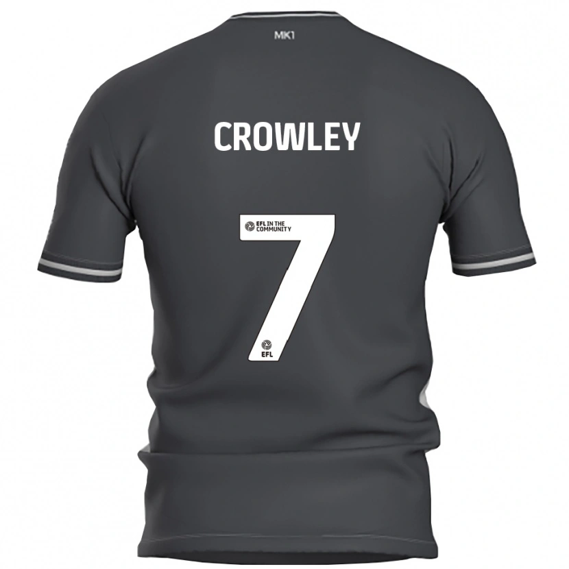 Danxen Kvinnor Dan Crowley #7 Grå Silver Bortatröja Matchtröjor 2025/26 Tröjor T-Tröja