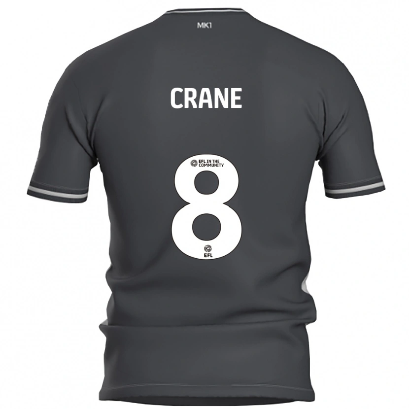 Danxen Kvinnor Max Crane #8 Grå Silver Bortatröja Matchtröjor 2025/26 Tröjor T-Tröja