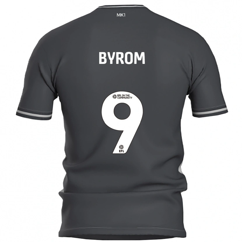 Danxen Kvinnor Sophie Byrom #9 Grå Silver Bortatröja Matchtröjor 2025/26 Tröjor T-Tröja