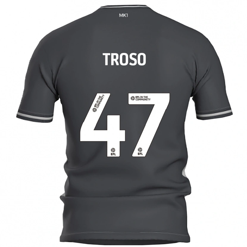 Danxen Kvinnor Simone Troso #47 Grå Silver Bortatröja Matchtröjor 2025/26 Tröjor T-Tröja