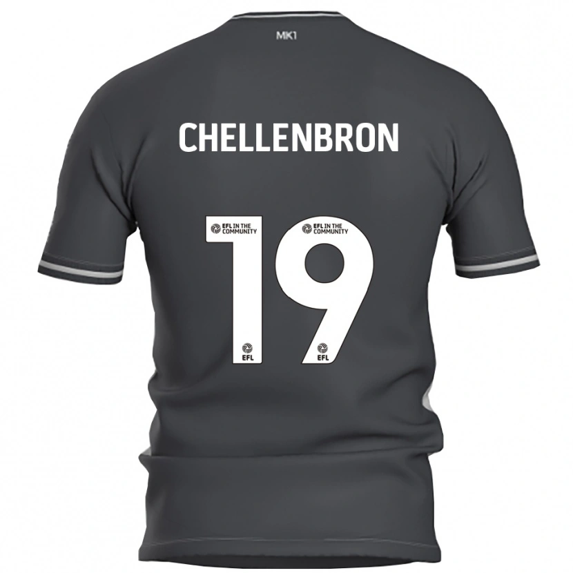 Danxen Kvinnor Katie Chellenbron #19 Grå Silver Bortatröja Matchtröjor 2025/26 Tröjor T-Tröja